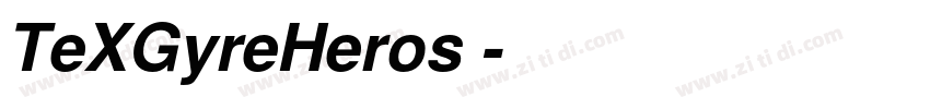 TeXGyreHeros 字体转换